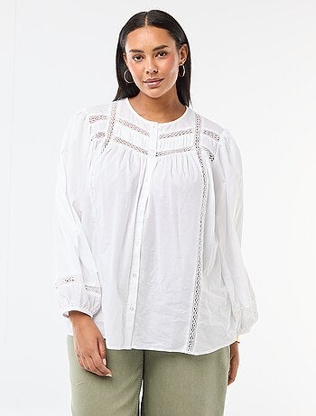 Chemise romantique en coton