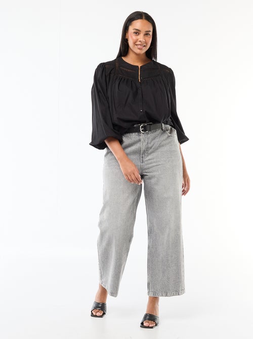 Chemise romantique en coton - Kiabi