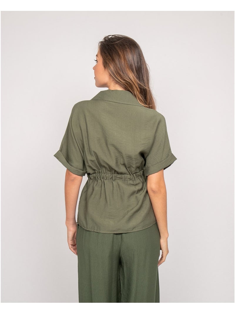 Chemise saharienne orwin Kaki - Kiabi