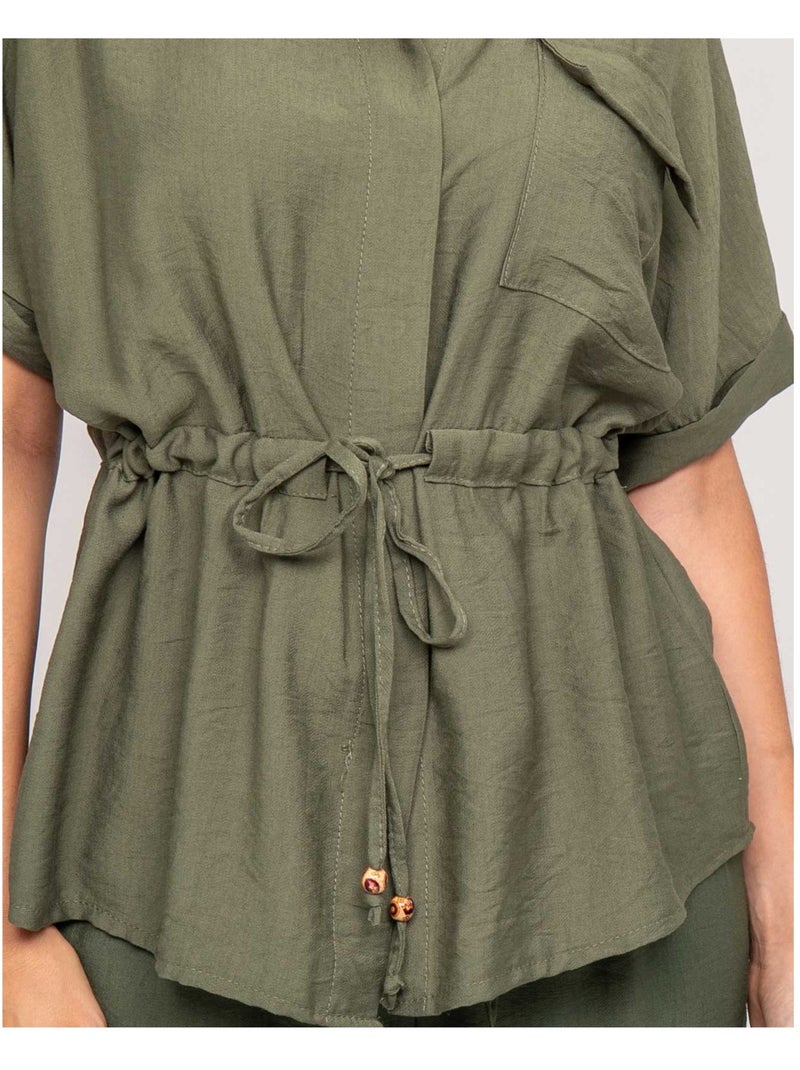 Chemise saharienne orwin Kaki - Kiabi
