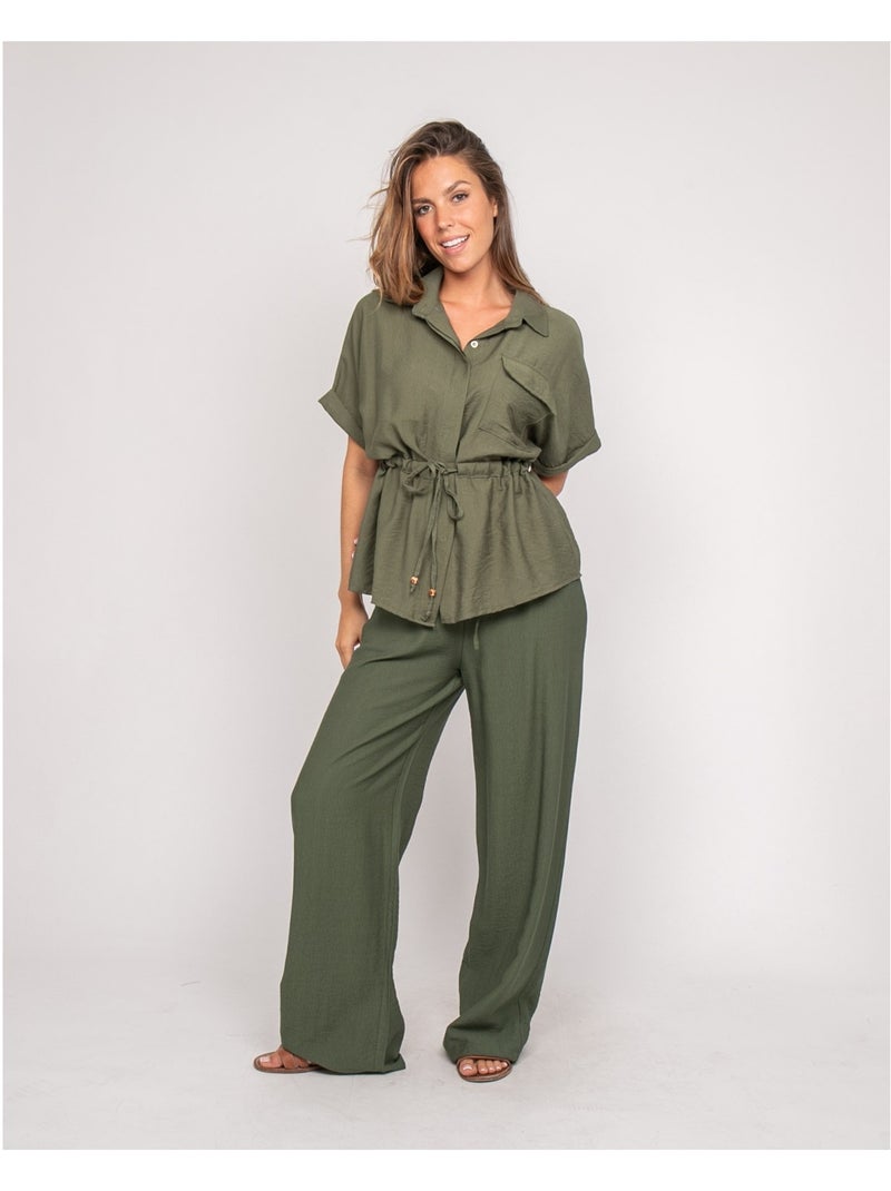Chemise saharienne orwin Kaki - Kiabi