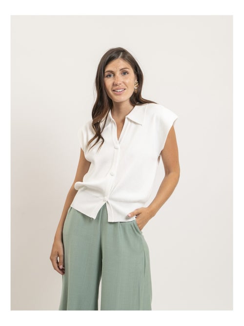 Chemise sans manches col polo farda - Kiabi