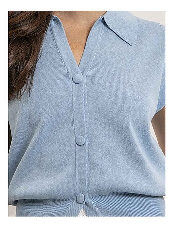 Chemise sans manches col polo farda