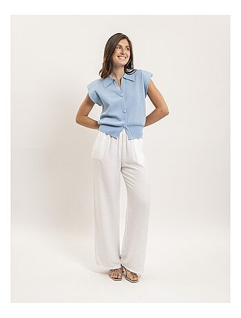 Chemise sans manches col polo farda