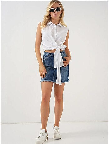 Chemise sans manches nouée devant bdart