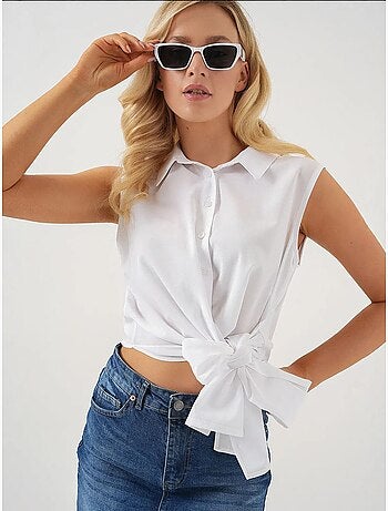 Chemise sans manches nouée devant bdart
