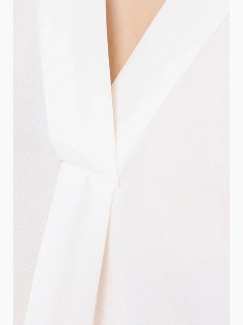 Chemise sans manches semi-transparente à col en v hiccup - Kiabi