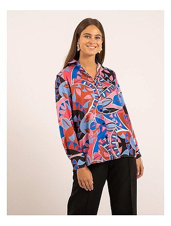 Chemise satin motifs olida
