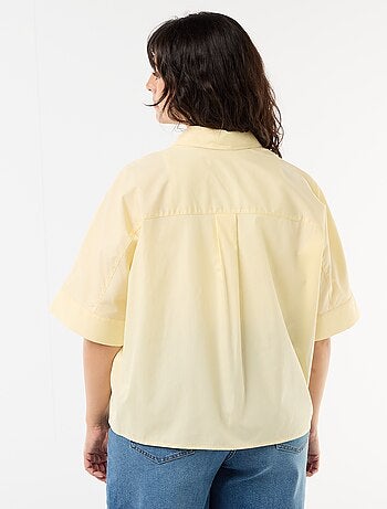 Chemise satinée avec boutons étoile de mer