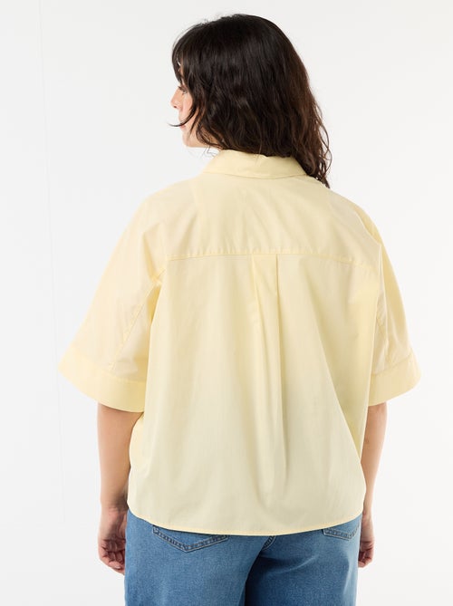 Chemise satinée avec boutons étoile de mer - Kiabi