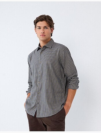 Chemise slim avec motif, mo fashion