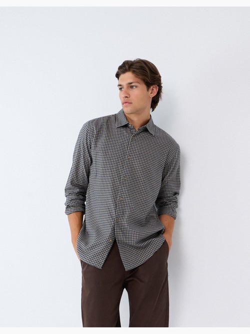 Chemise slim avec motif, mo fashion - Kiabi