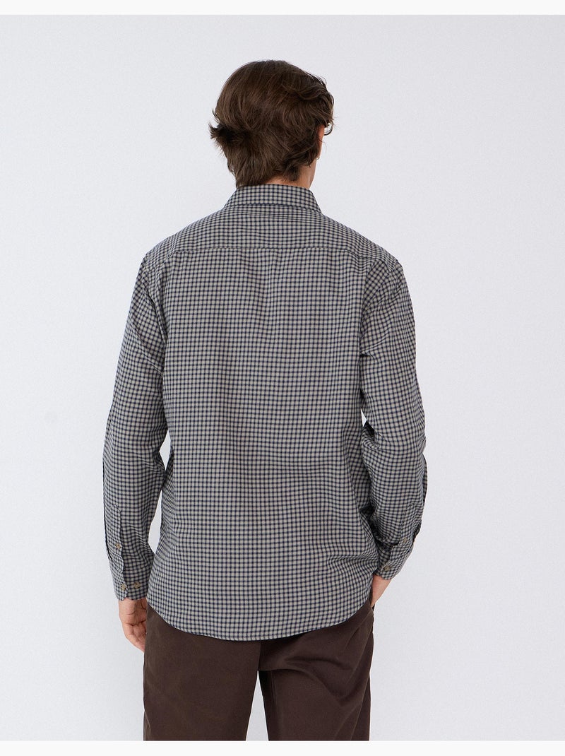Chemise slim avec motif, mo fashion Vert - Kiabi