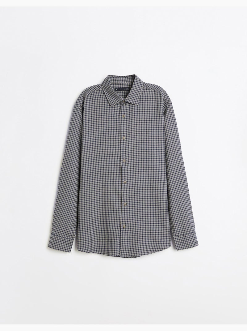 Chemise slim avec motif, mo fashion Vert - Kiabi