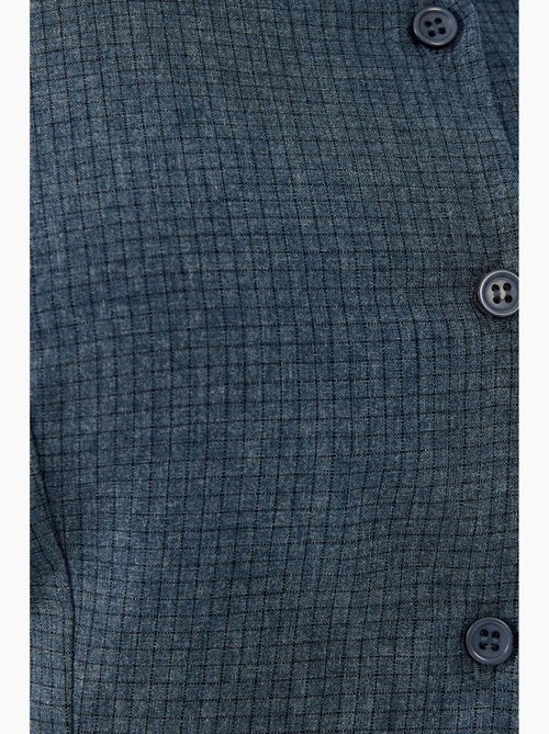 Chemise slim boutonnée à carreaux hiccup - Kiabi Chemise slim boutonnée à carreaux hiccup - Kiabi