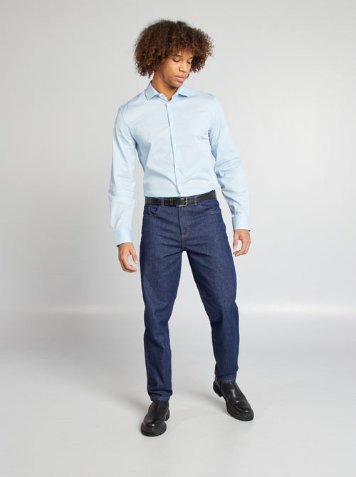 Chemise slim col italien - Kiabi