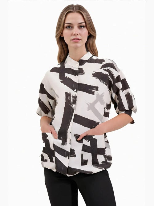 Chemise surdimensionnée à motifs bdart - Kiabi