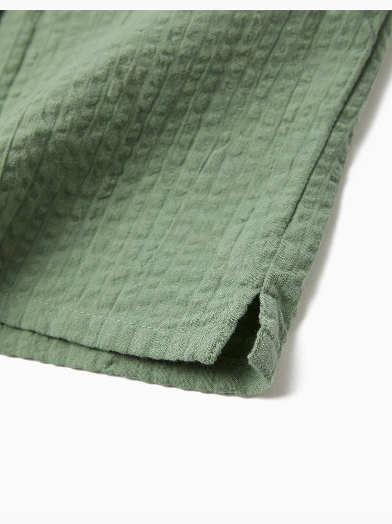 Chemise texturée, mo fashion Vert - Kiabi