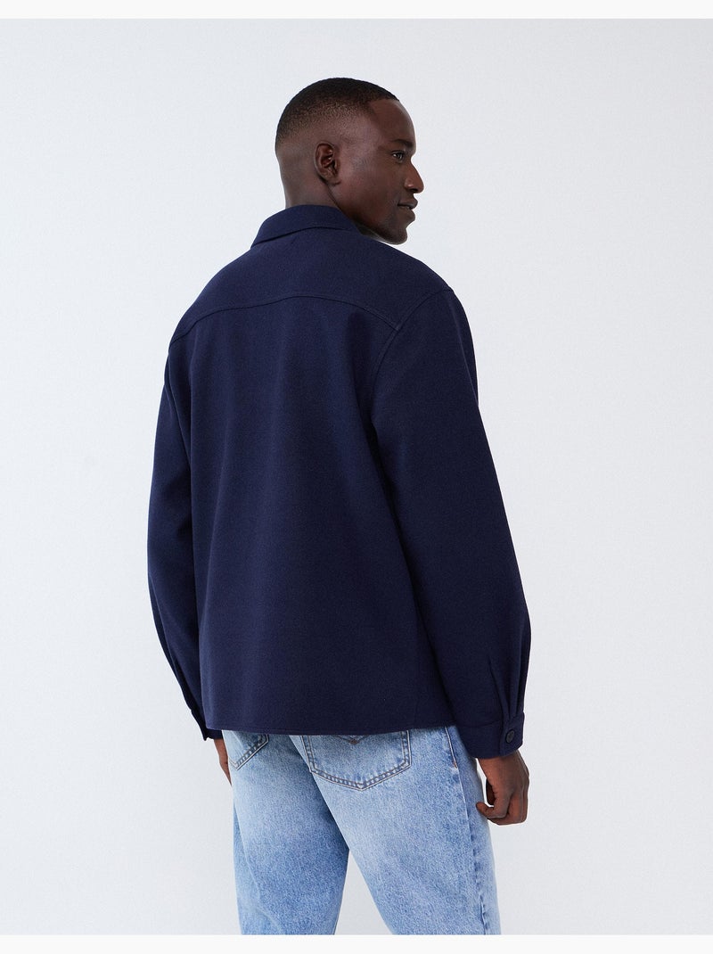 Chemise tricotée, mo fashion Bleu - Kiabi