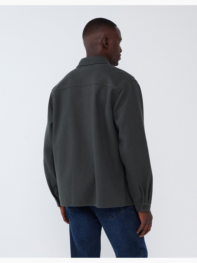 Chemise tricotée, mo fashion Vert - Kiabi