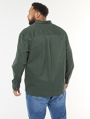 Chemise uni avec poche poitrine