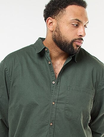 Chemise uni avec poche poitrine