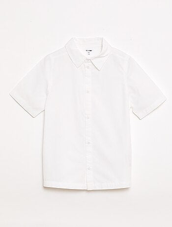 Chemise unie à manches courtes