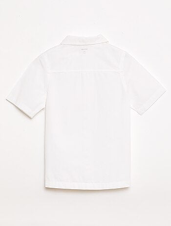 Chemise unie à manches courtes