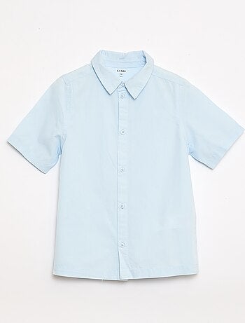 Chemise unie à manches courtes