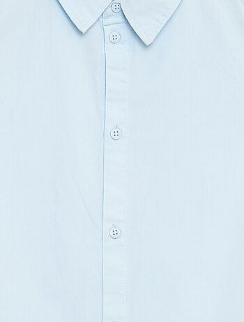 Chemise unie à manches courtes