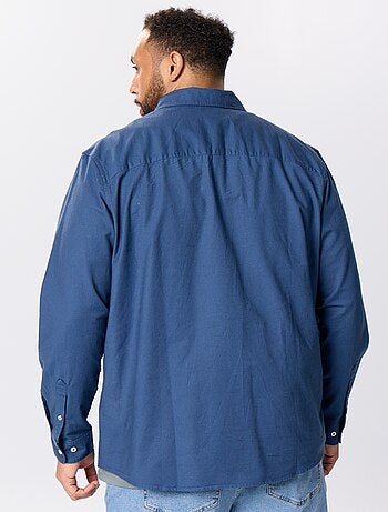 Chemise unie à manches longues
