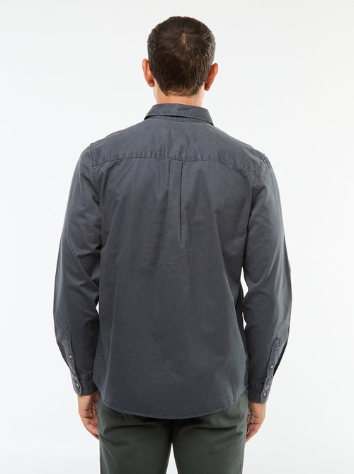 Chemise unie coupe droite / Regular fit - Kiabi