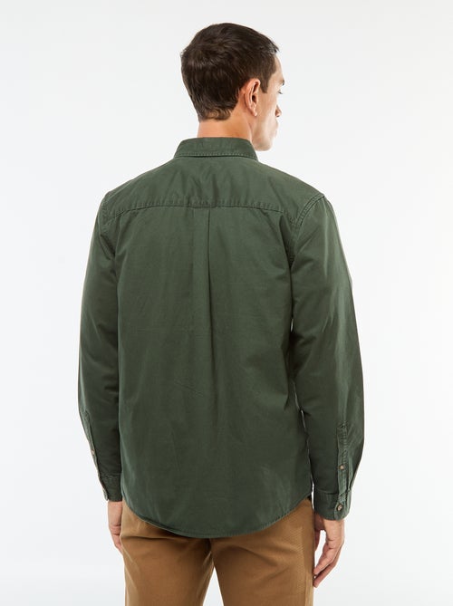 Chemise unie coupe droite / Regular fit - Kiabi