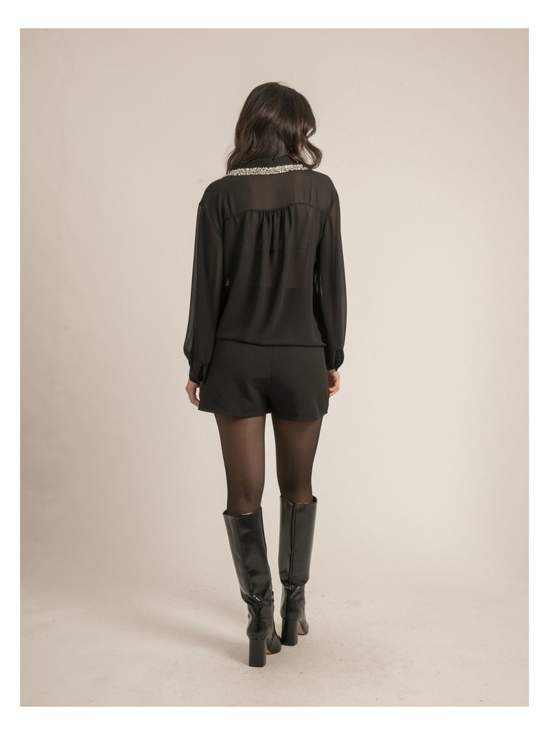 Chemise voile OLLIE Noir - Kiabi