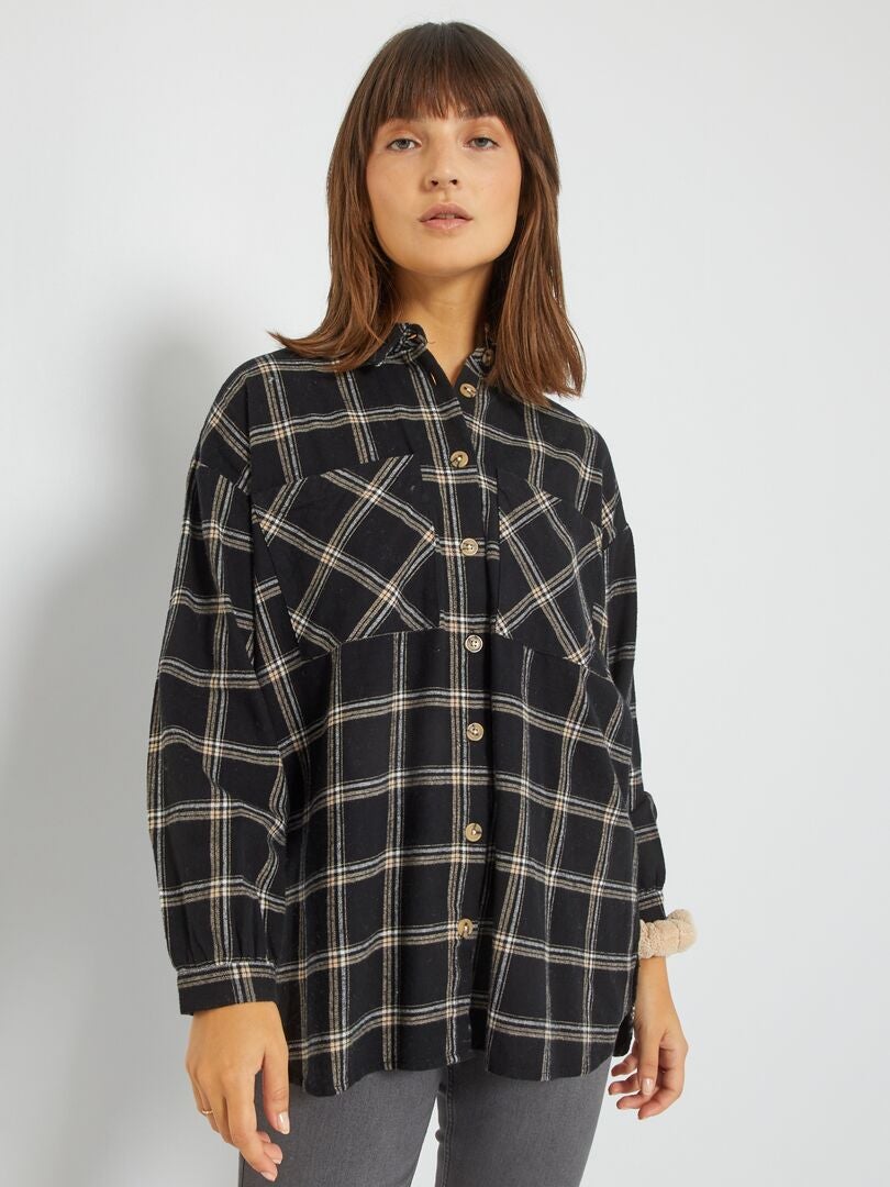 Chemise à Carreaux CHIPIE Bleu Taille 36 - Coton - Occasion Très Bon État (Peu Portée)