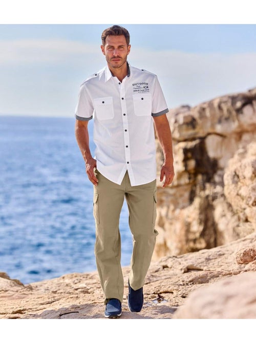 Chemisette Popeline Pilote Estivale - ATLAS FOR MEN - Kiabi Chemisette Popeline Pilote Estivale - ATLAS FOR MEN - Kiabi