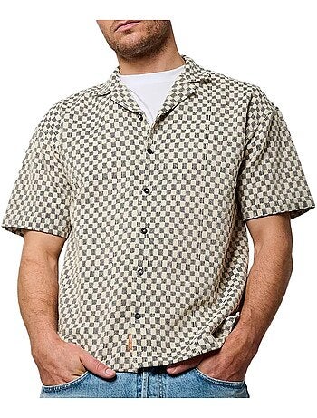 Chemisette vichy homme kaporal