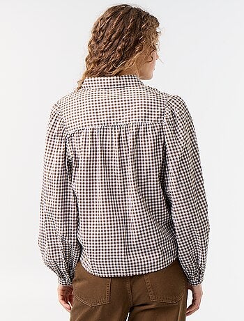 Chemisier avec col boutonné