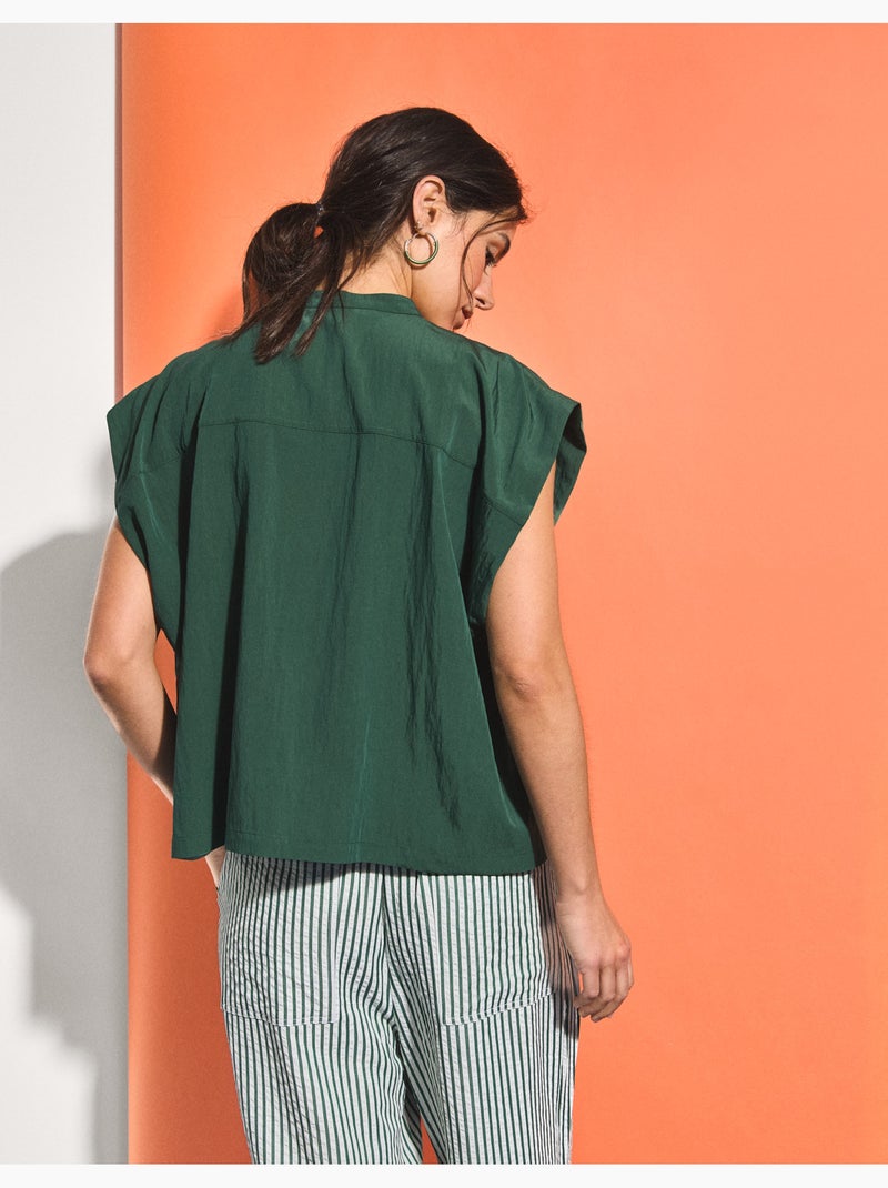 Chemisier avec Lyocell, MO Fashion Vert - Kiabi