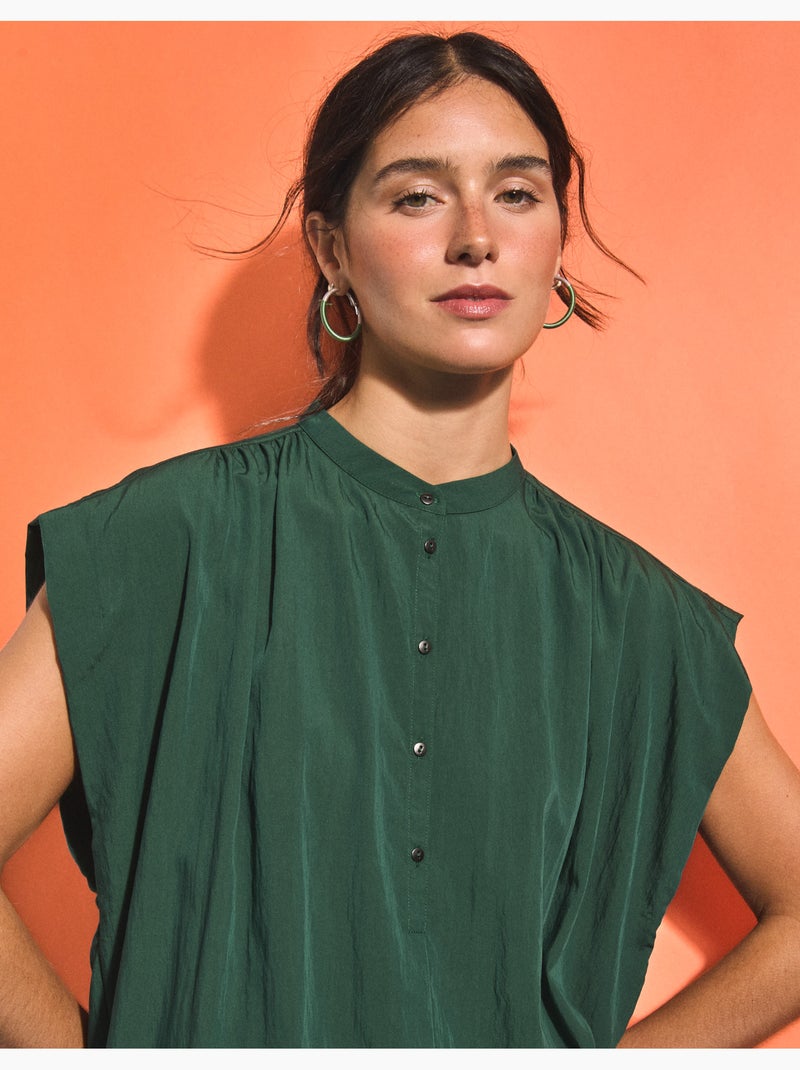 Chemisier avec Lyocell, MO Fashion Vert - Kiabi
