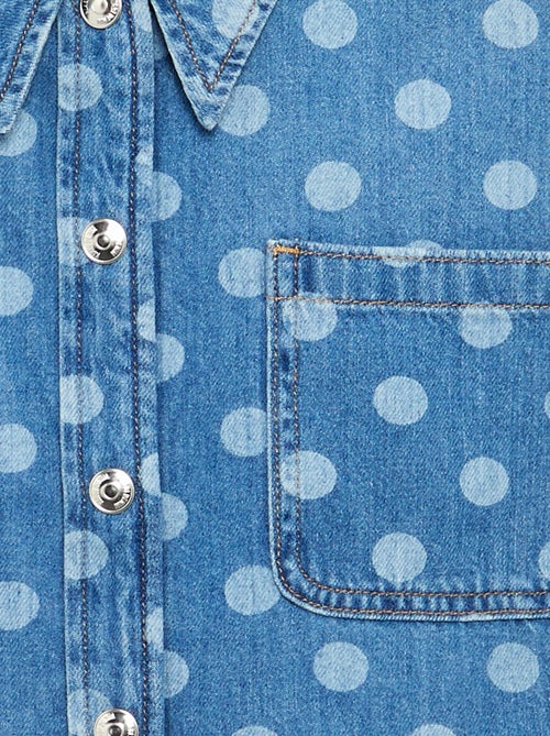 Chemisier en denim à pois - Kiabi Chemisier en denim à pois - Kiabi