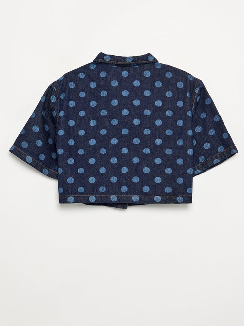 Chemisier en denim à pois - Kiabi Chemisier en denim à pois - Kiabi