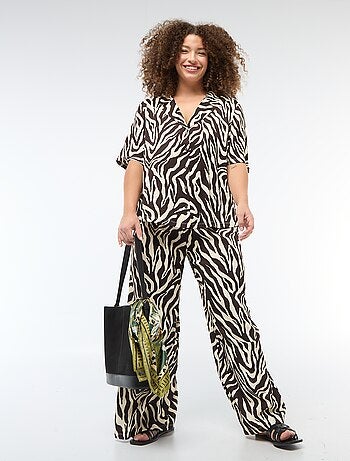 Chemisier en maille crêpée