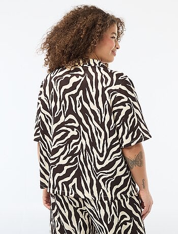 Chemisier en maille crêpée