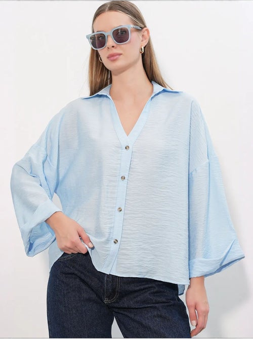 Chemisier femme en viscose et nylon bdart - Kiabi Chemisier femme en viscose et nylon bdart - Kiabi