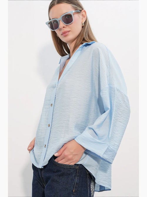 Chemisier femme en viscose et nylon bdart - Kiabi Chemisier femme en viscose et nylon bdart - Kiabi
