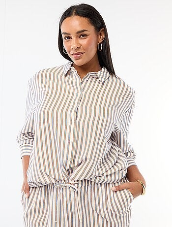 Chemisier fluide à manches longues