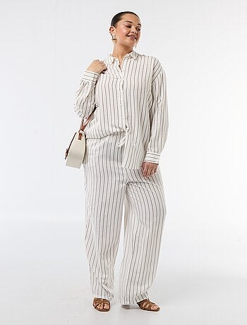 Chemisier fluide à manches longues