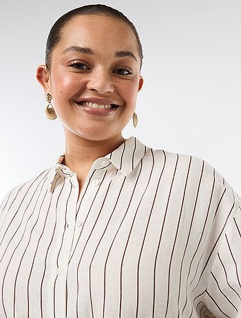 Chemisier fluide à manches longues