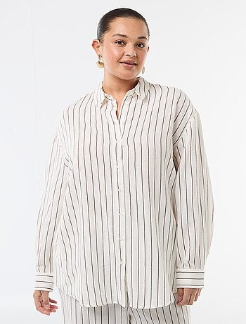 Chemisier fluide à manches longues